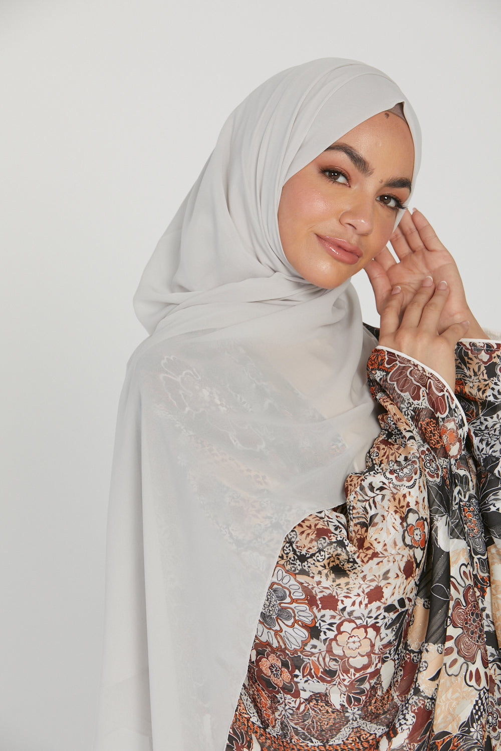 Hijab Georgette Luxe Doux - Greige