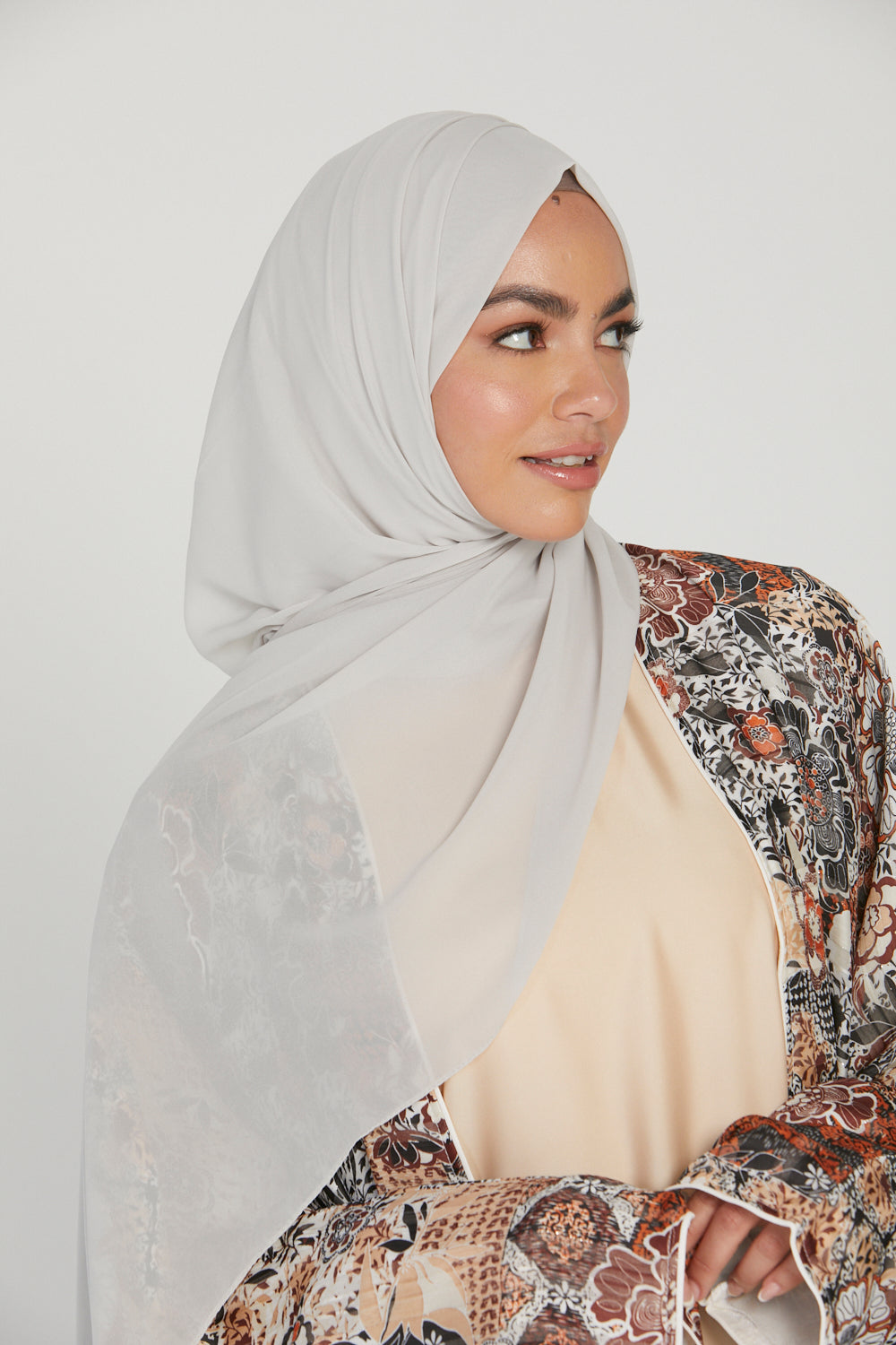 Hijab Georgette Luxe Doux - Greige
