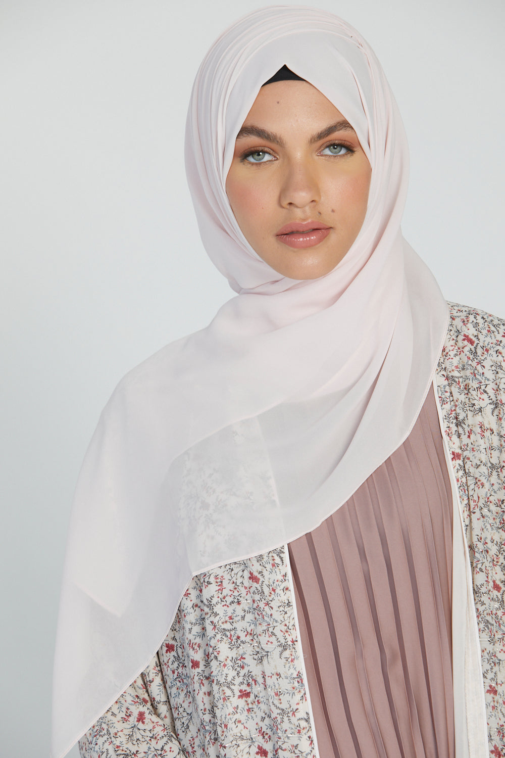 Hijab Georgette Luxe Doux - Rose Clair