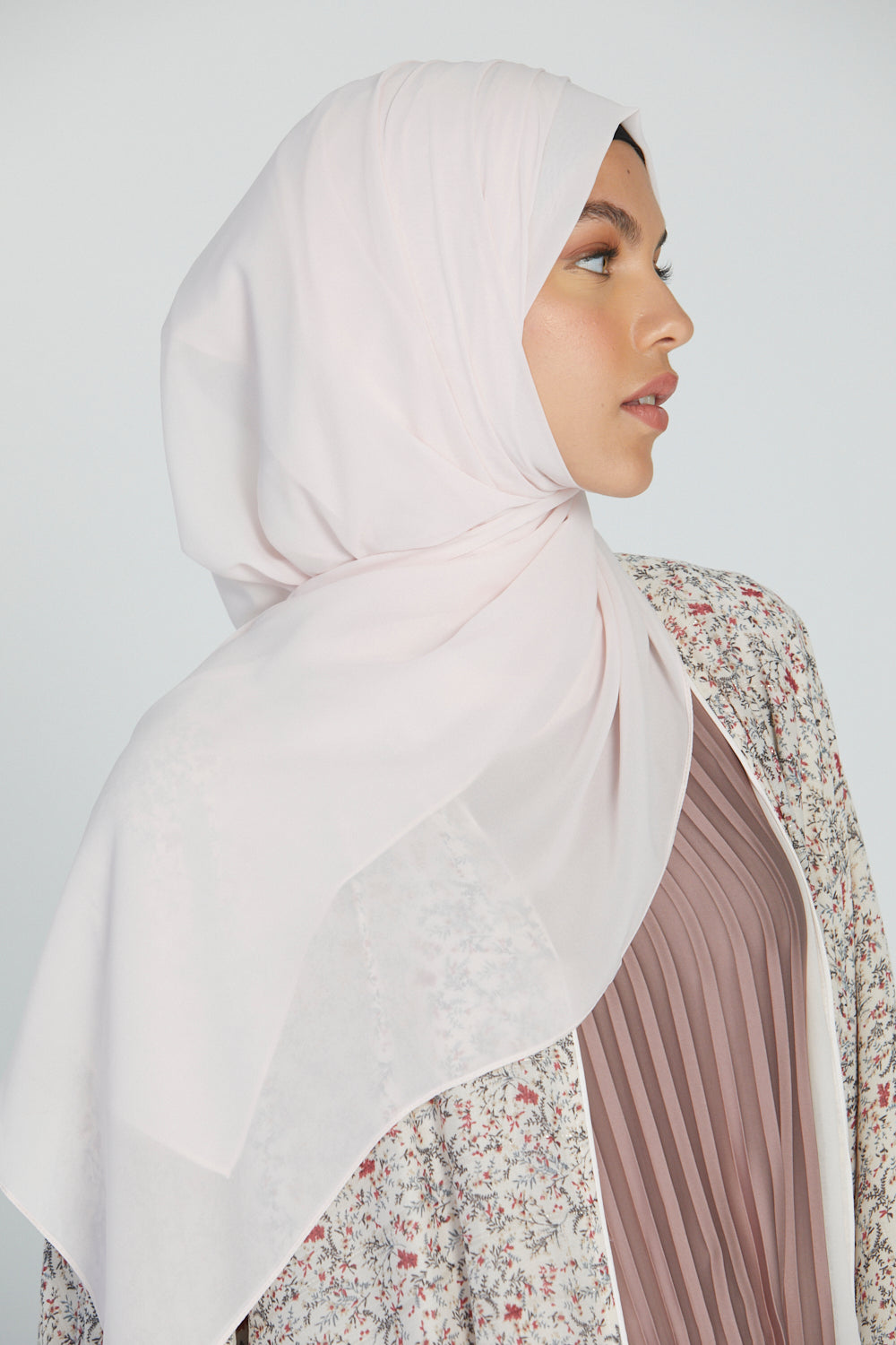 Hijab Georgette Luxe Doux - Rose Clair