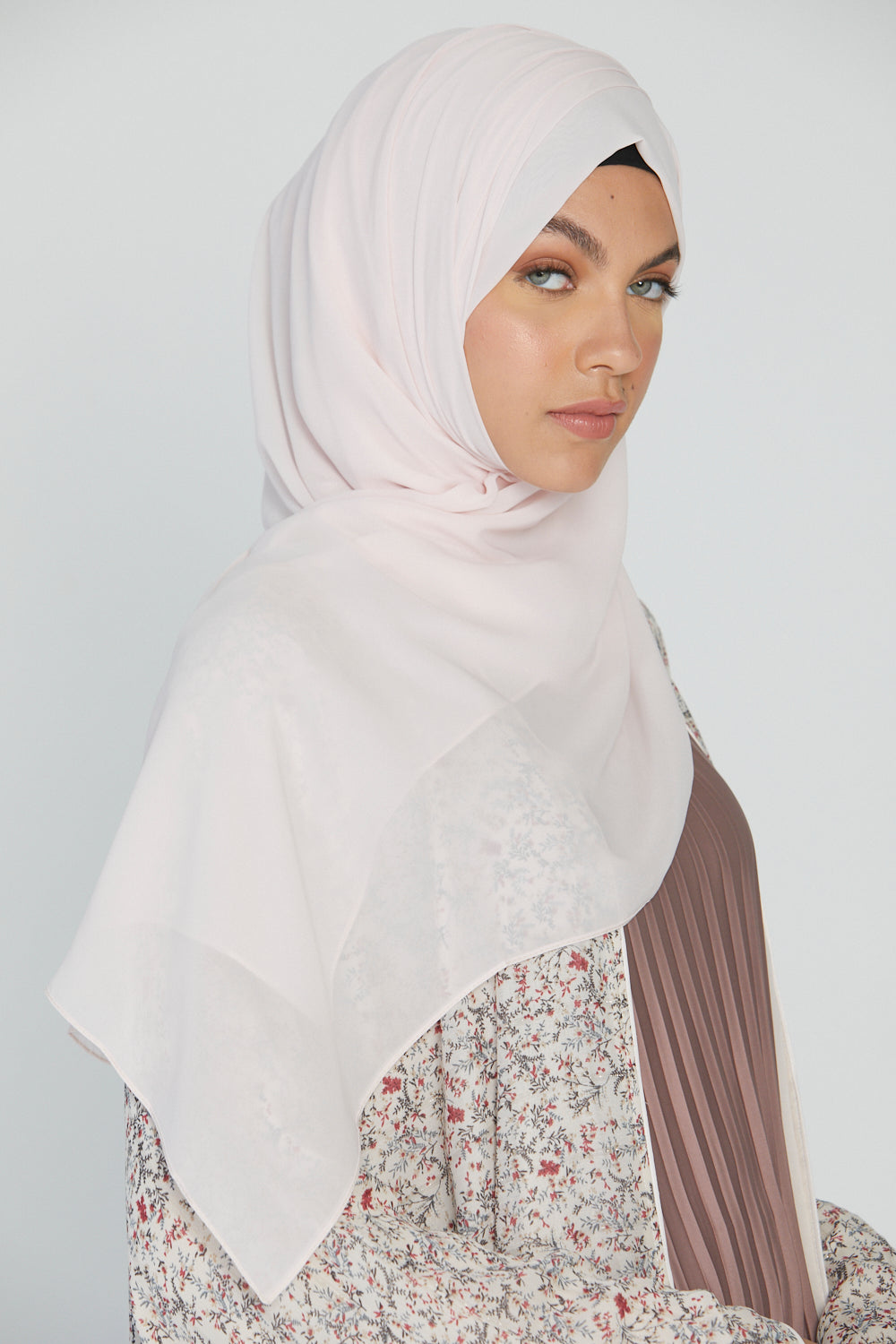 Hijab Georgette Luxe Doux - Rose Clair