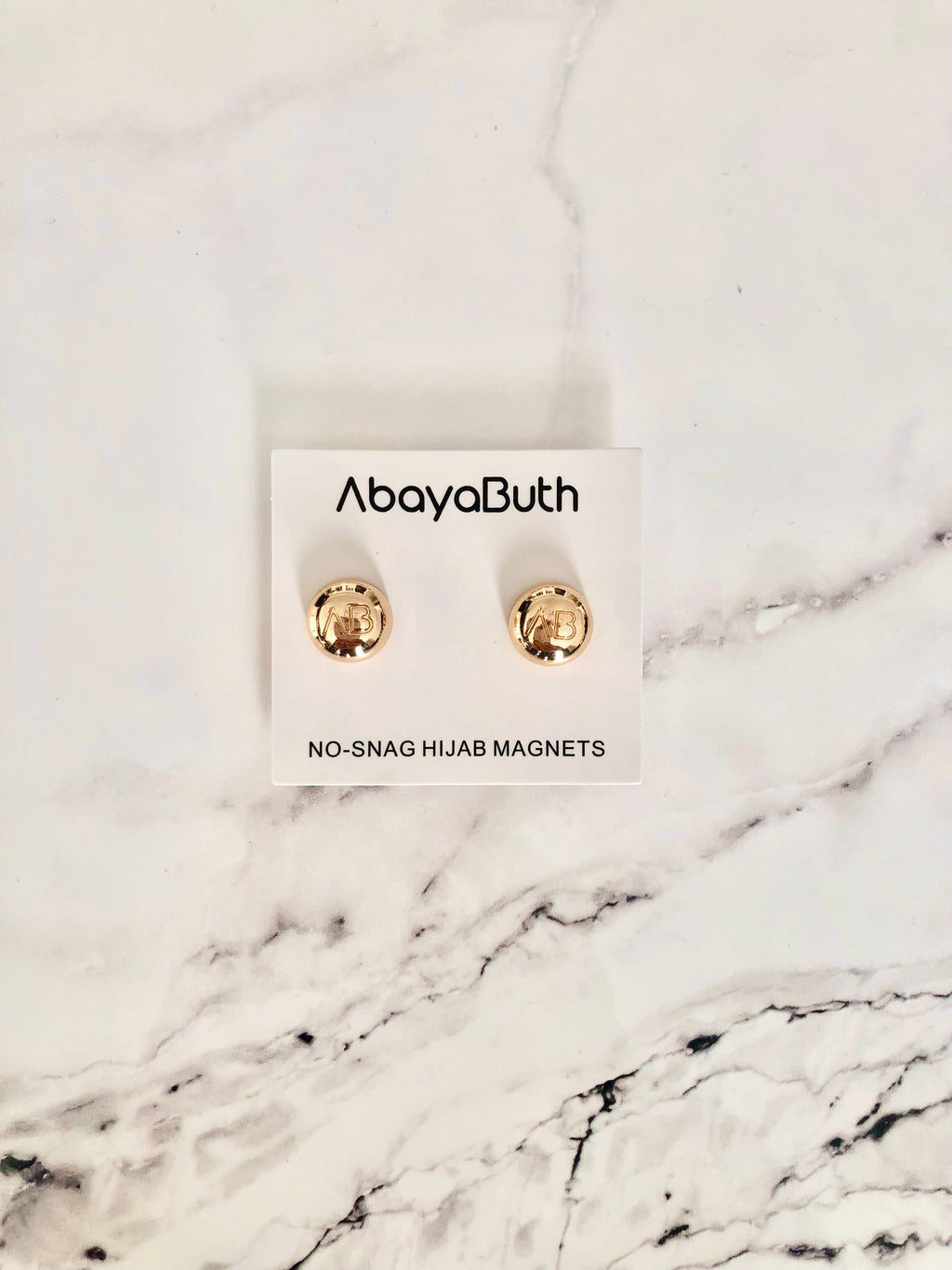 Lot de 2 Aimants Hijab Premium - Doré
