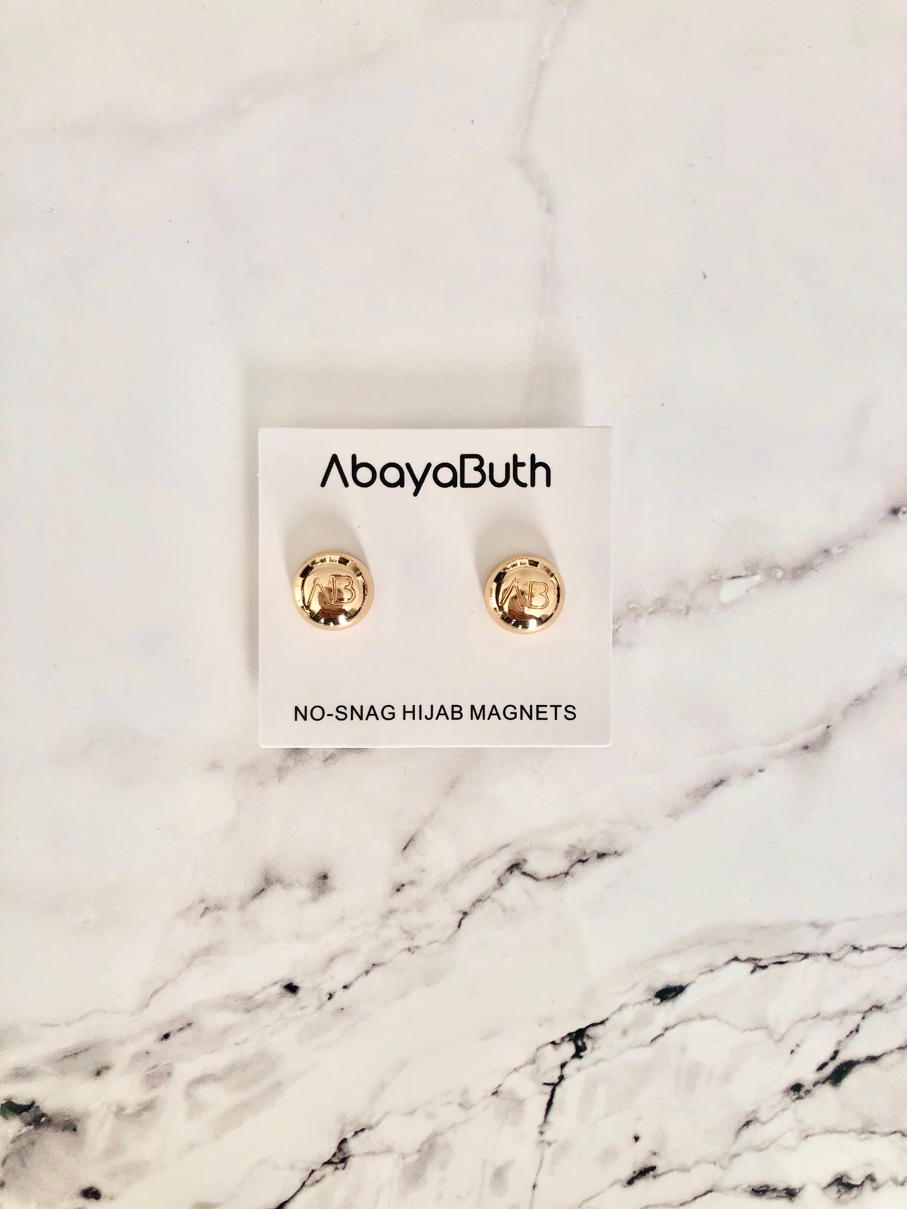 Lot de 2 Aimants Hijab Premium - Doré