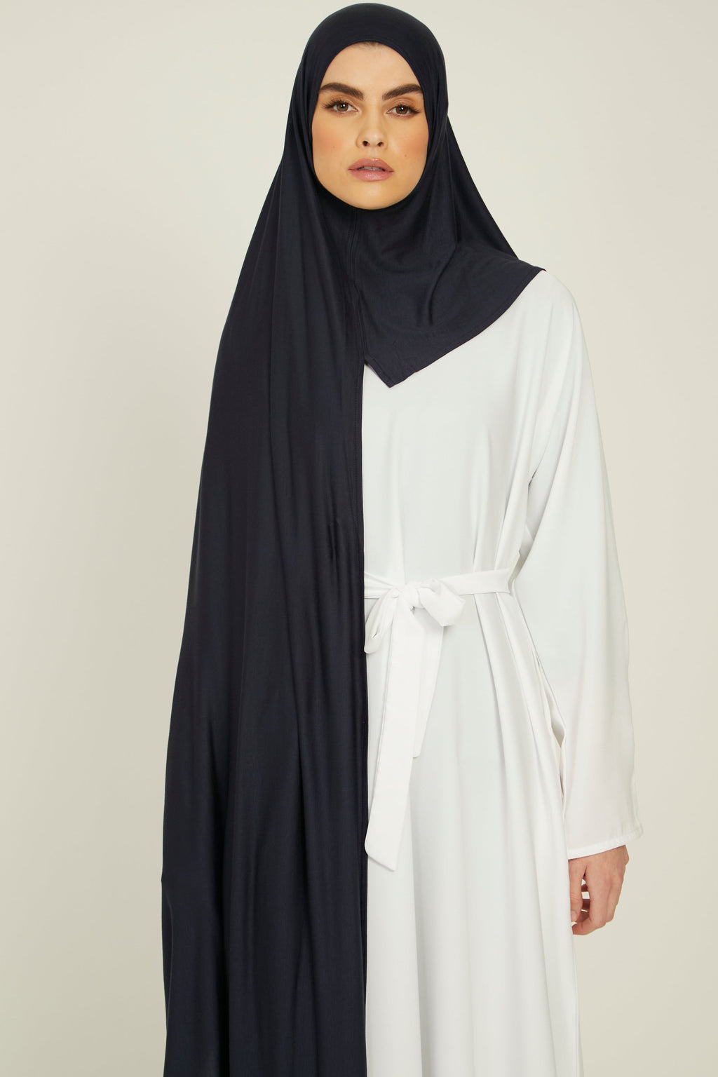 Hijab Jersey Instantané Premium - Marine