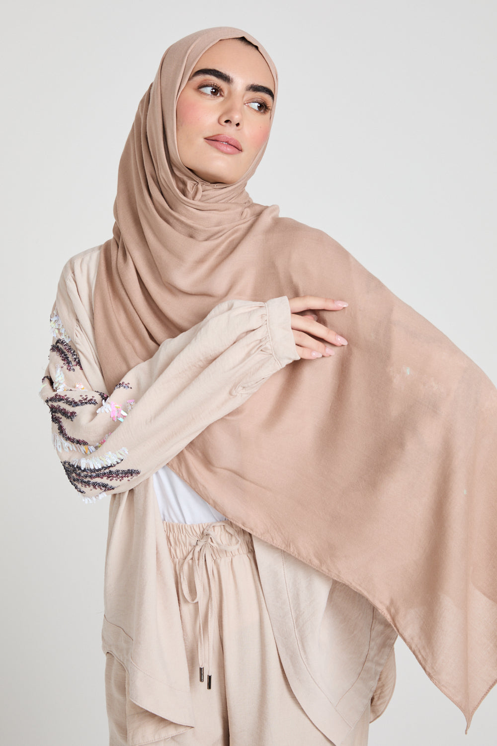 Hijab Maxi Modal Premium - Caméo
