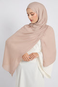 Hijab Modal Froissé Premium - Rose Vison