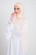Hijab Modal Mat Premium - Parfaitement Pâle