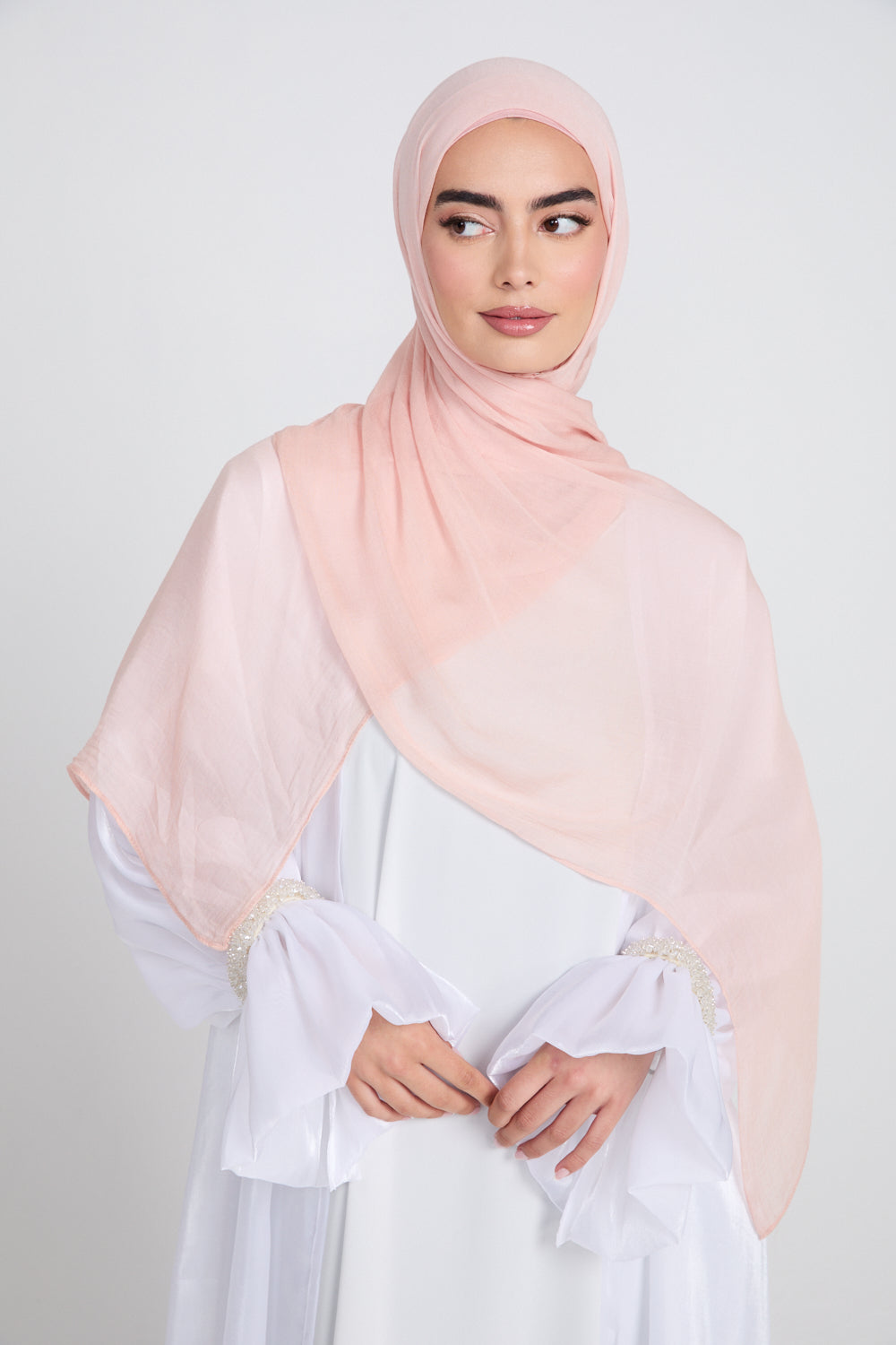Hijab Modal Mat Premium - Rose Sépia