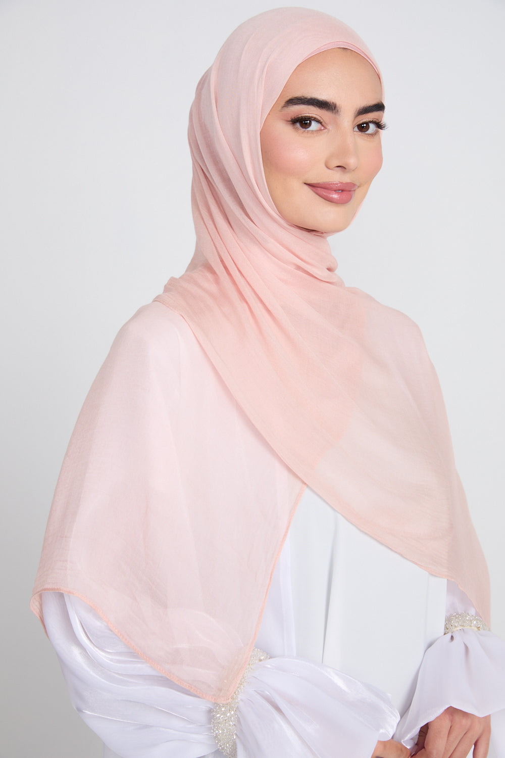 Hijab Modal Mat Premium - Rose Sépia