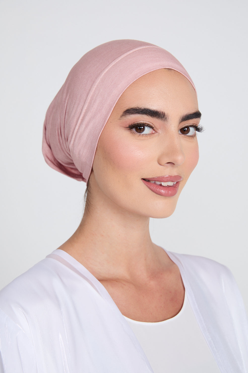 Hijab Modal Mat Premium - Rose Sépia