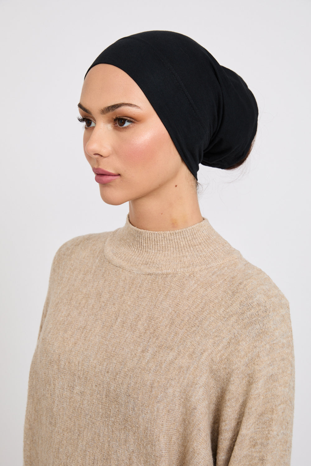 Hijab Modal Mat Premium - Noir