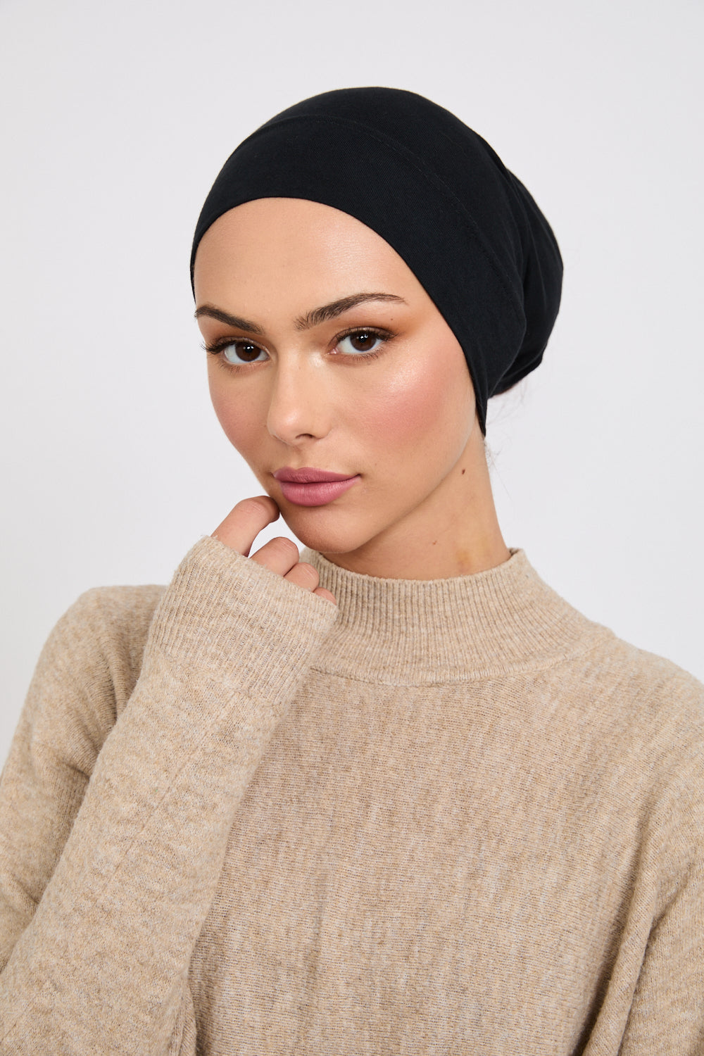 Hijab Modal Mat Premium - Noir