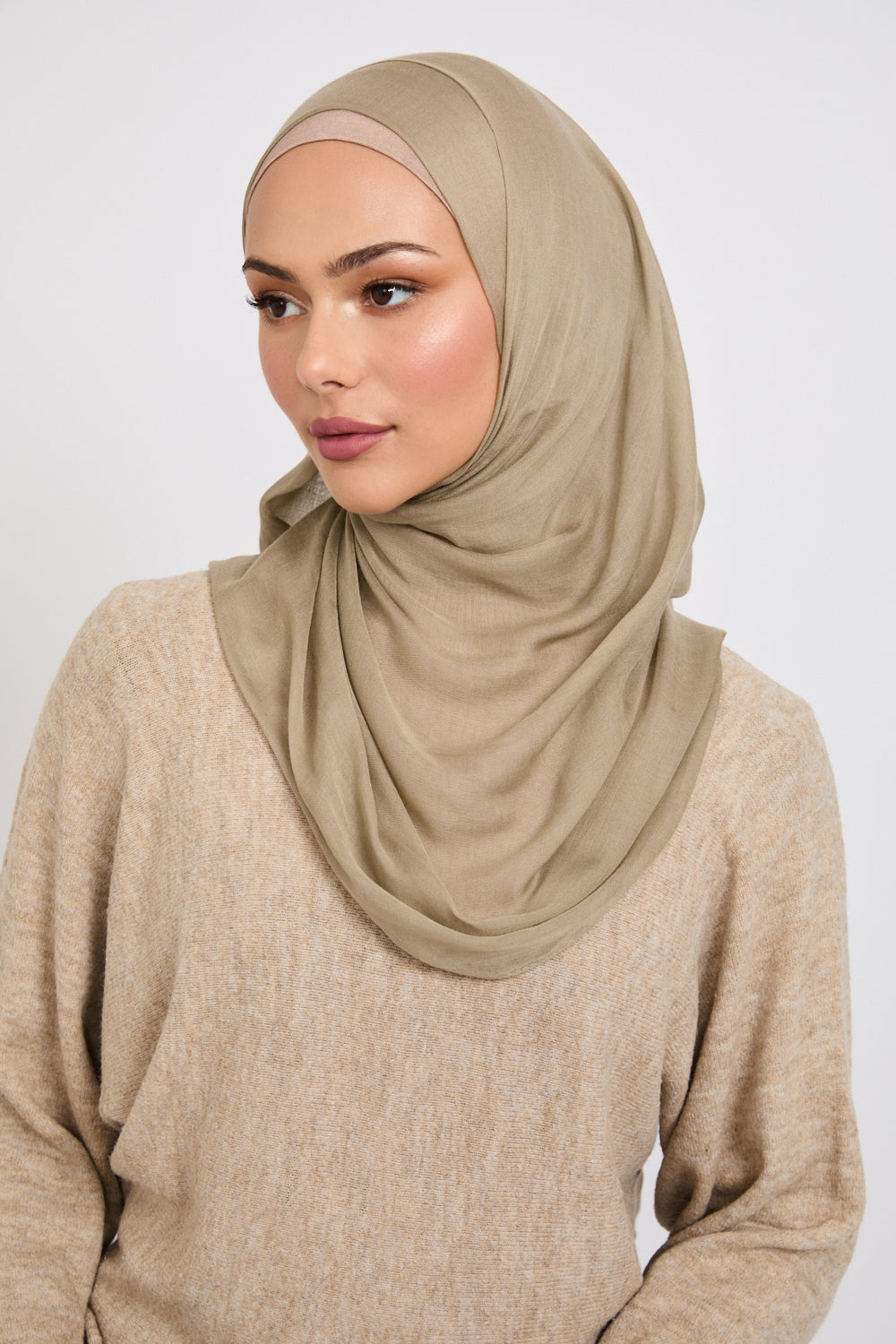 Hijab Modal Mat Premium - Brindille Hivernale
