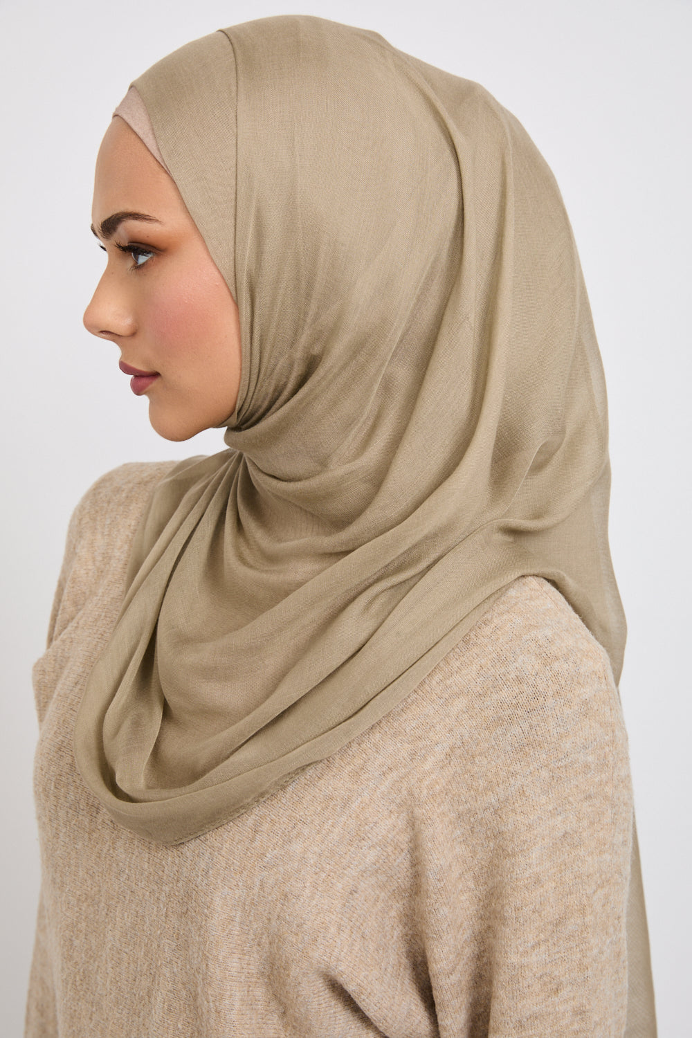 Hijab Modal Mat Premium - Brindille Hivernale
