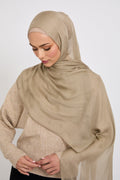 Hijab Modal Mat Premium - Brindille Hivernale