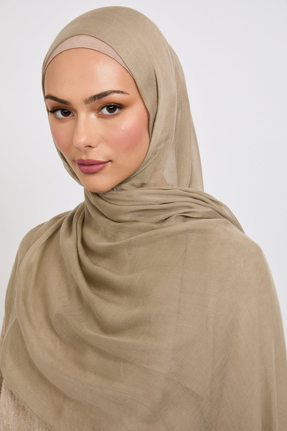 Hijab Modal Mat Premium - Brindille Hivernale