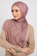 Hijab Modal Mat Premium - Mauve Crépusculaire