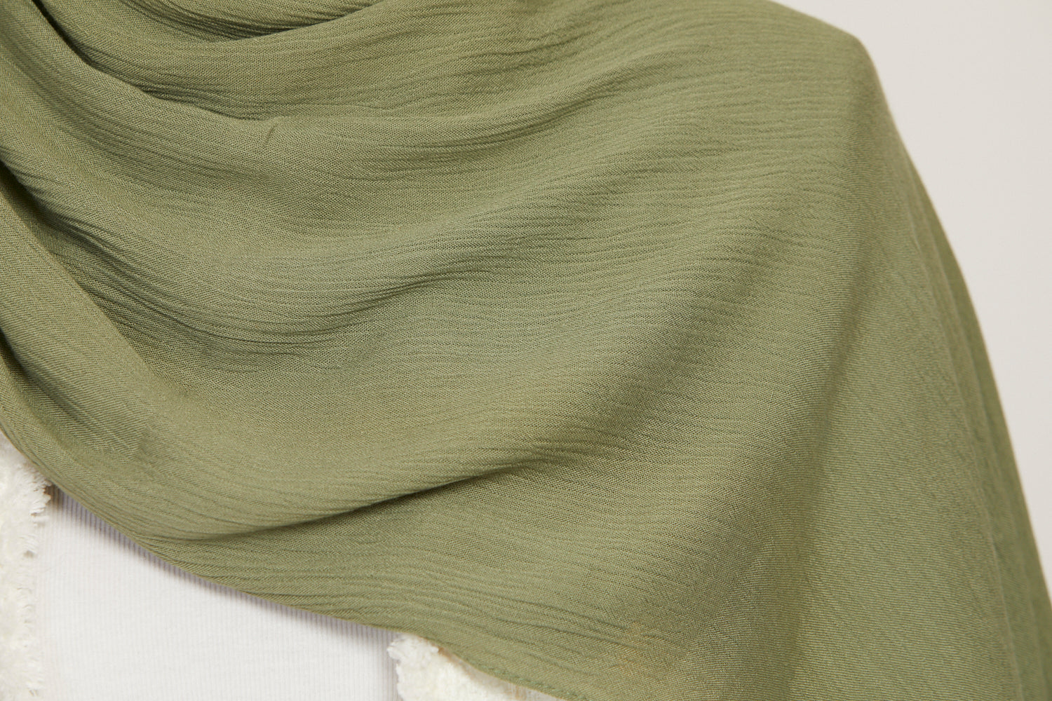 Hijab Modal Froissé - Sauge