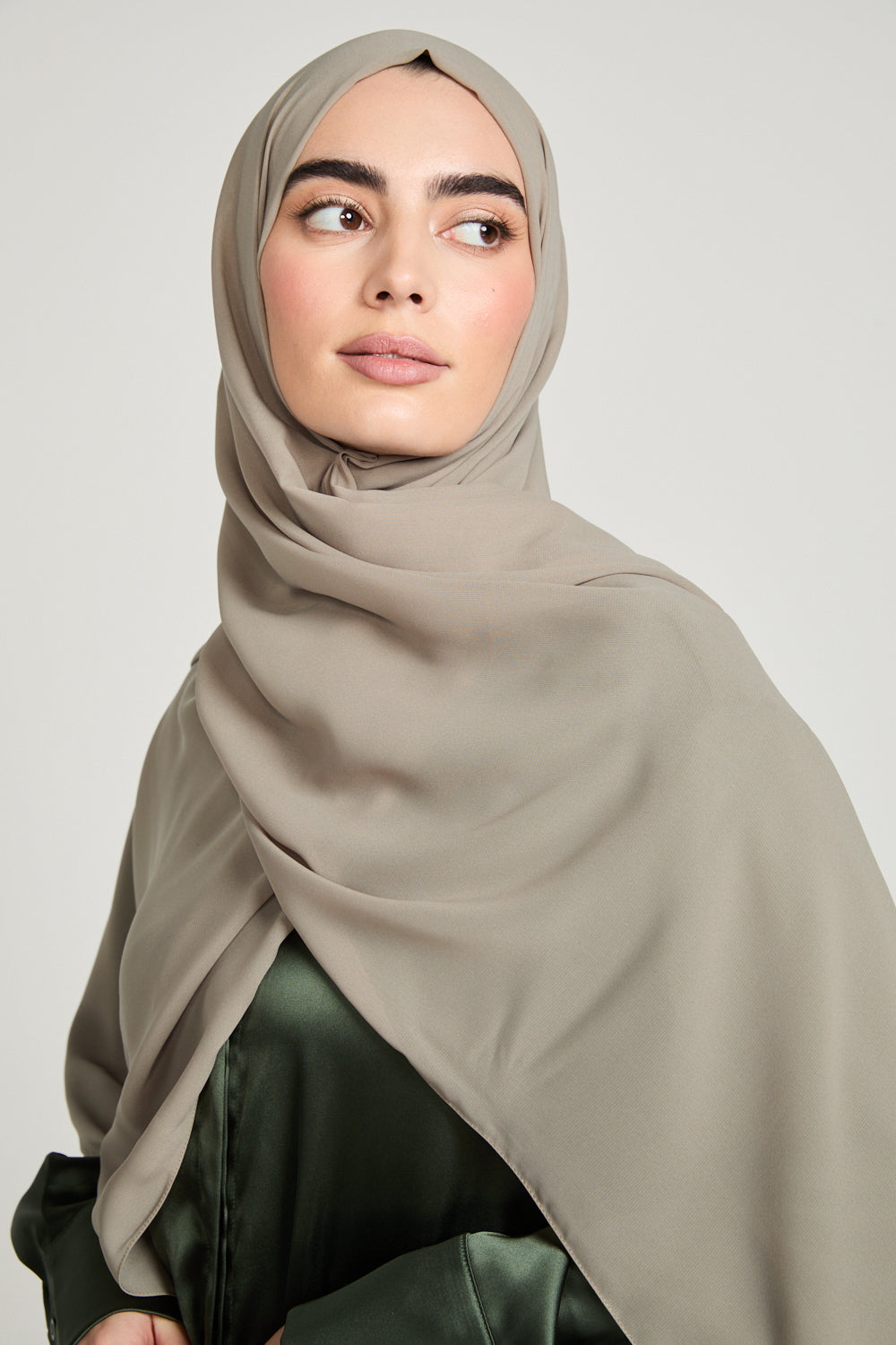 Hijab Georgette Luxe Doux - Murmure Olive