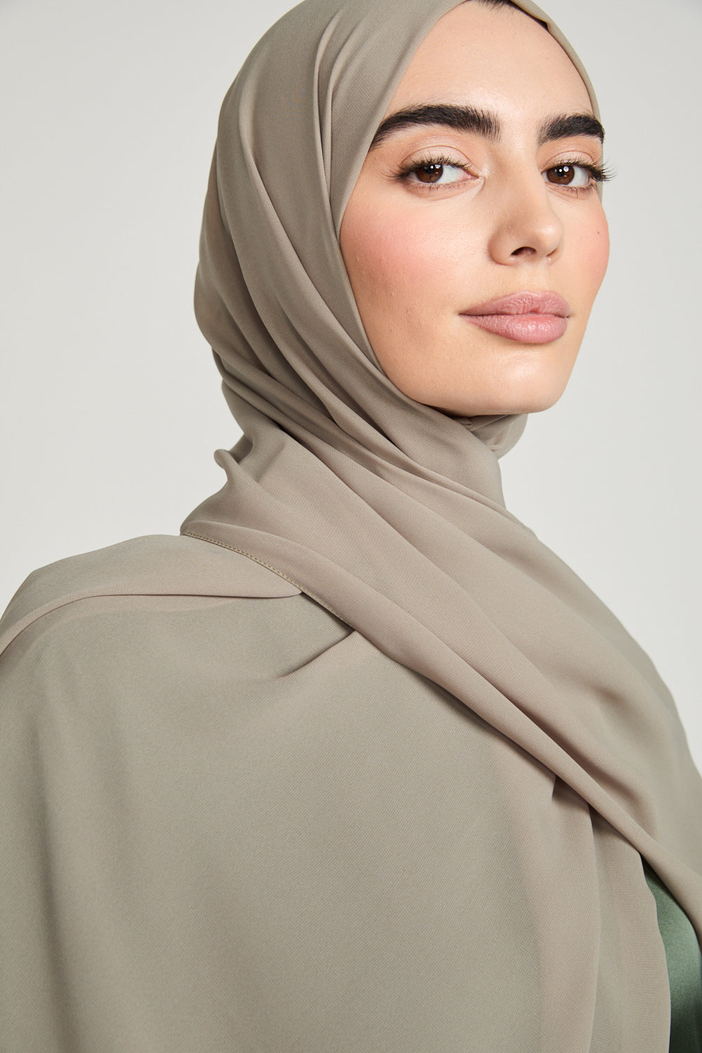 Hijab Georgette Luxe Doux - Murmure Olive