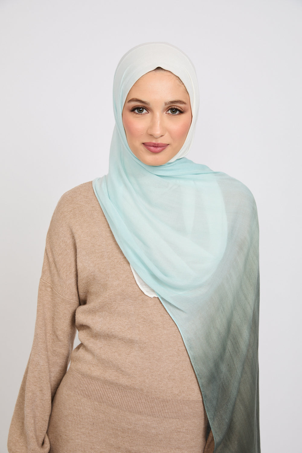 Hijab Modal Ombré - Océan