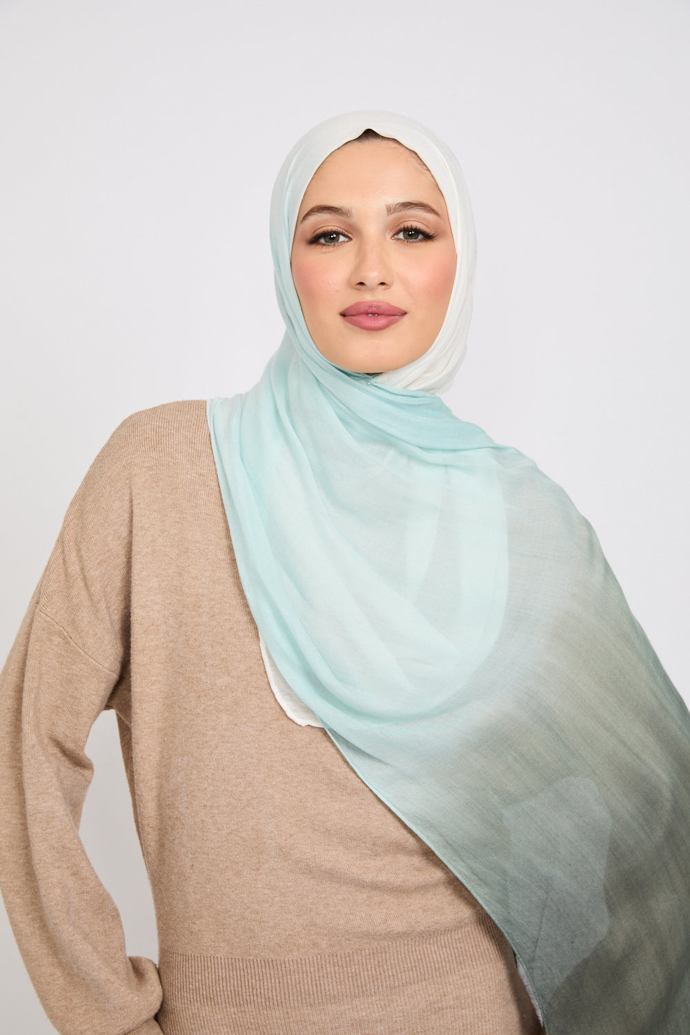 Hijab Modal Ombré - Océan