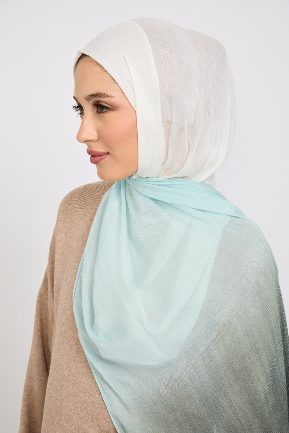 Hijab Modal Ombré - Océan