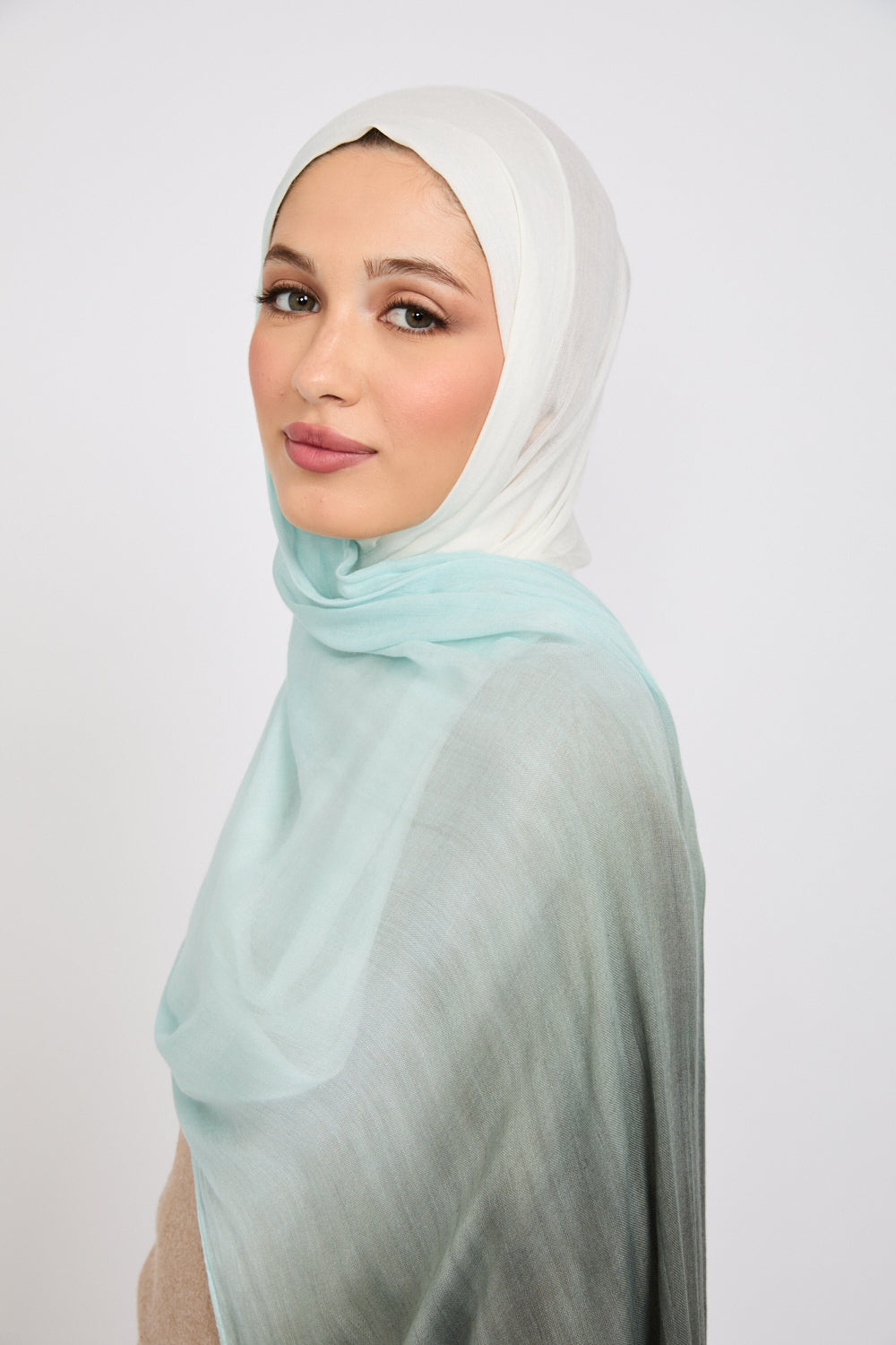Hijab Modal Ombré - Océan