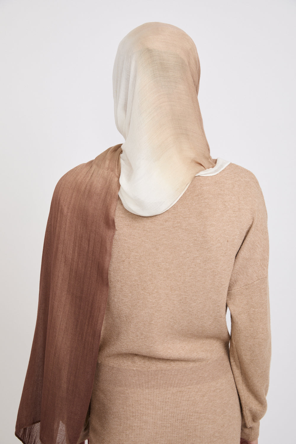 Hijab Modal Ombré - Fumée de Bois