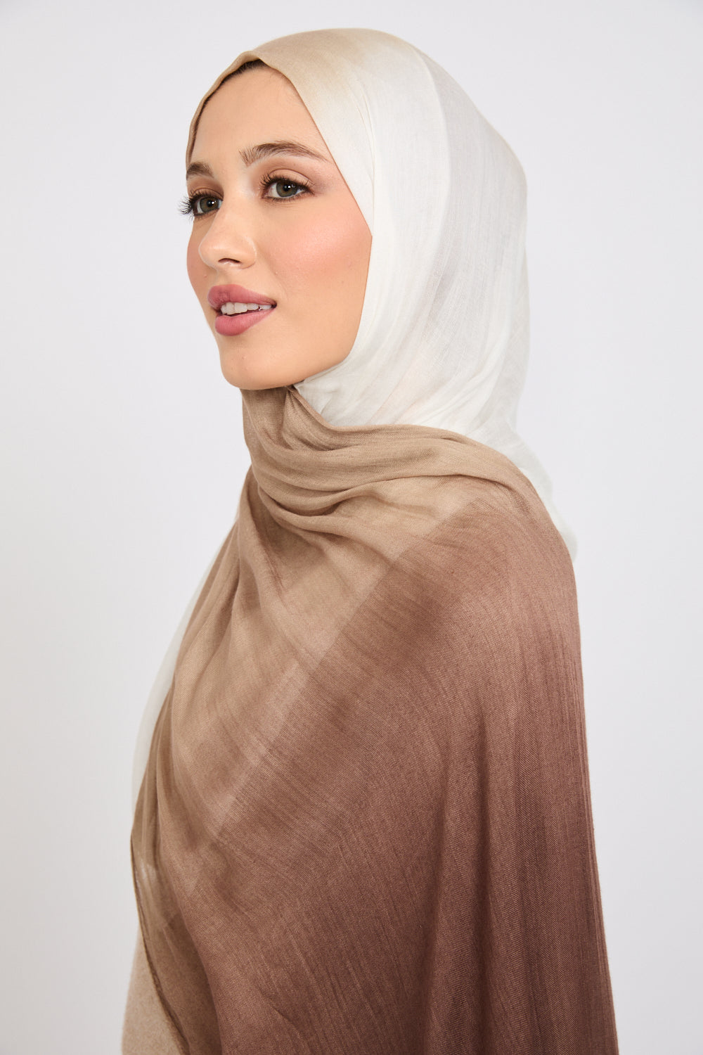 Hijab Modal Ombré - Fumée de Bois