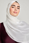 Hijab Organza Luxe - Blanc