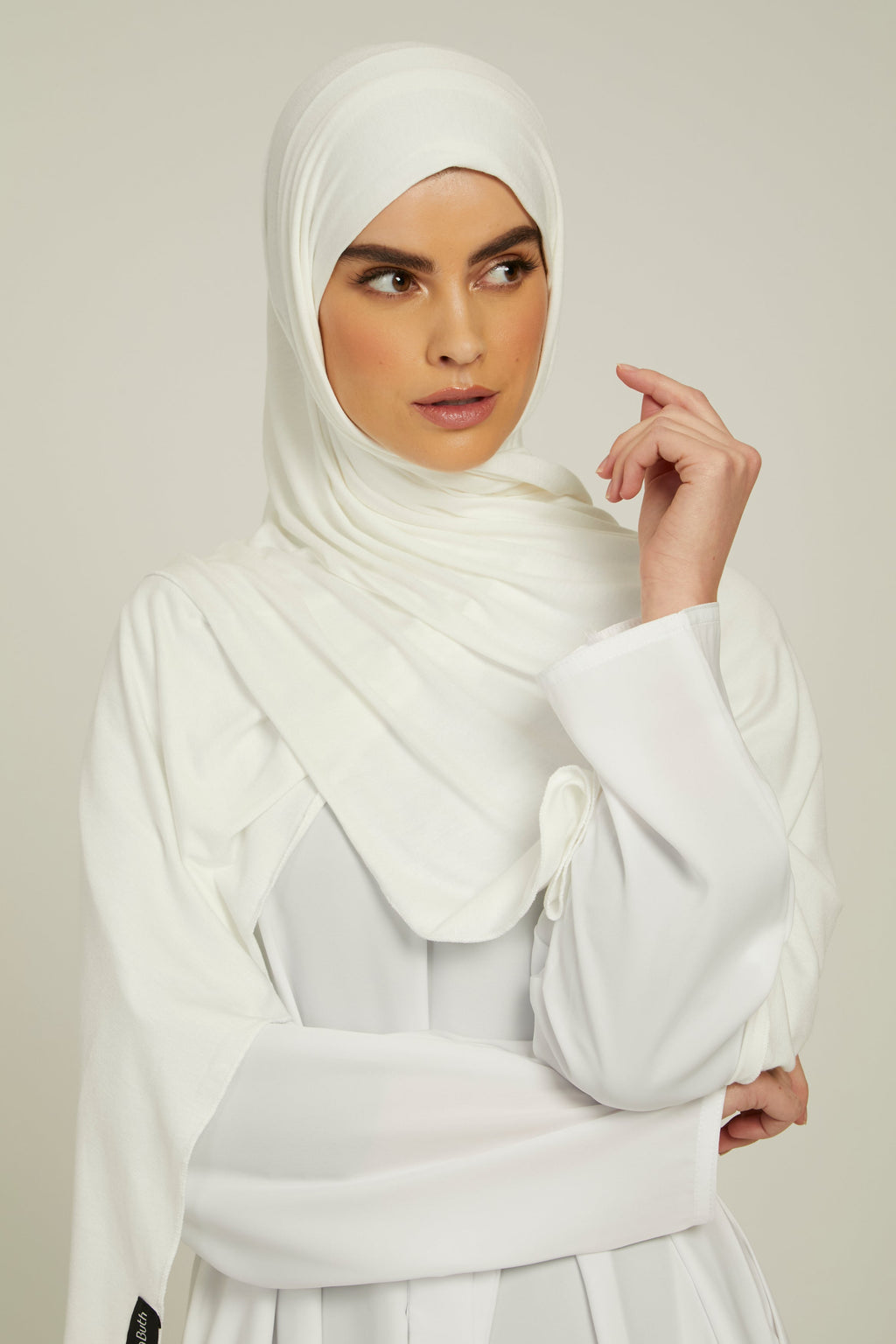Hijab Jersey Blanc Cassé