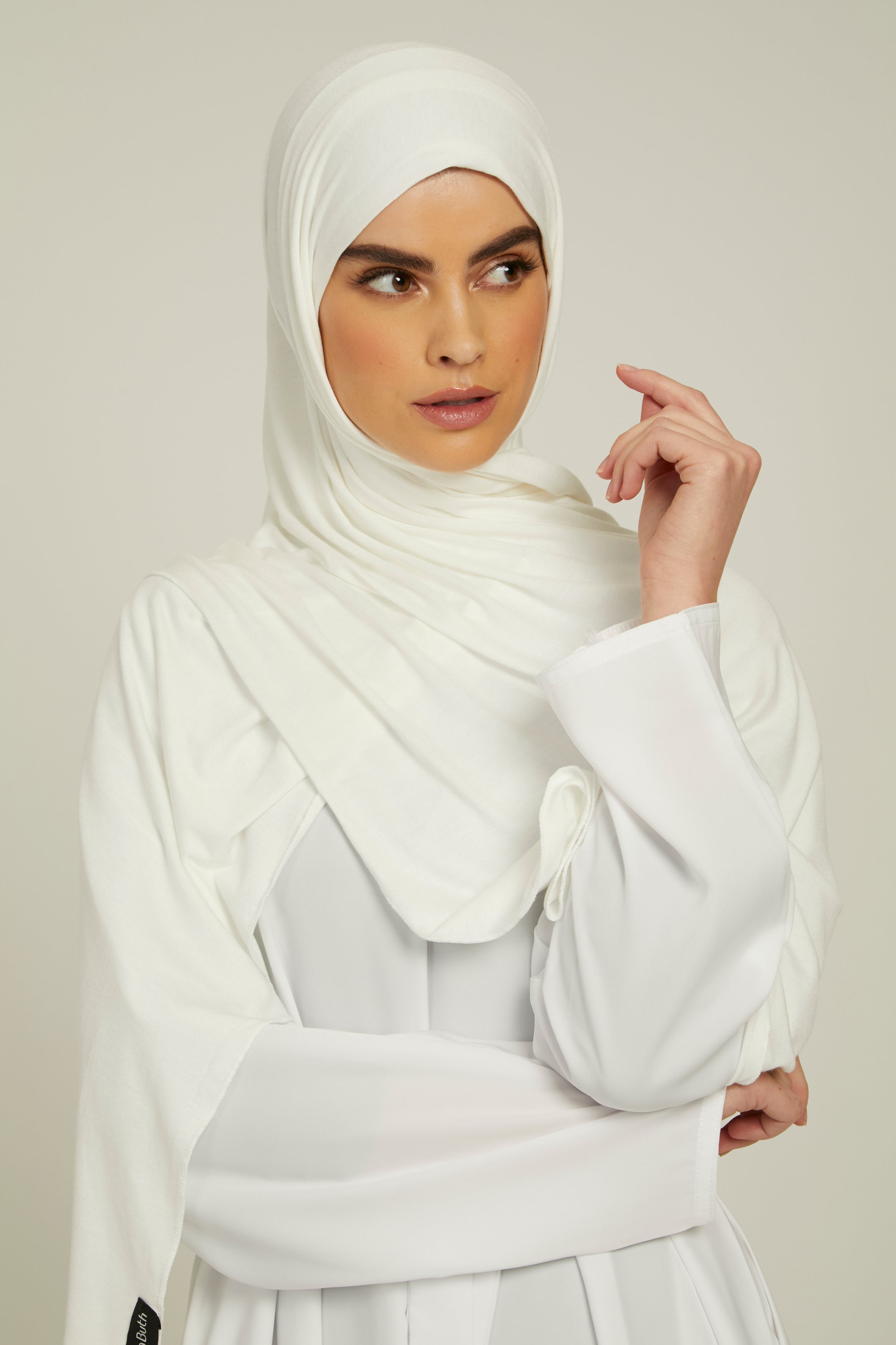 Hijab Jersey Blanc Cassé