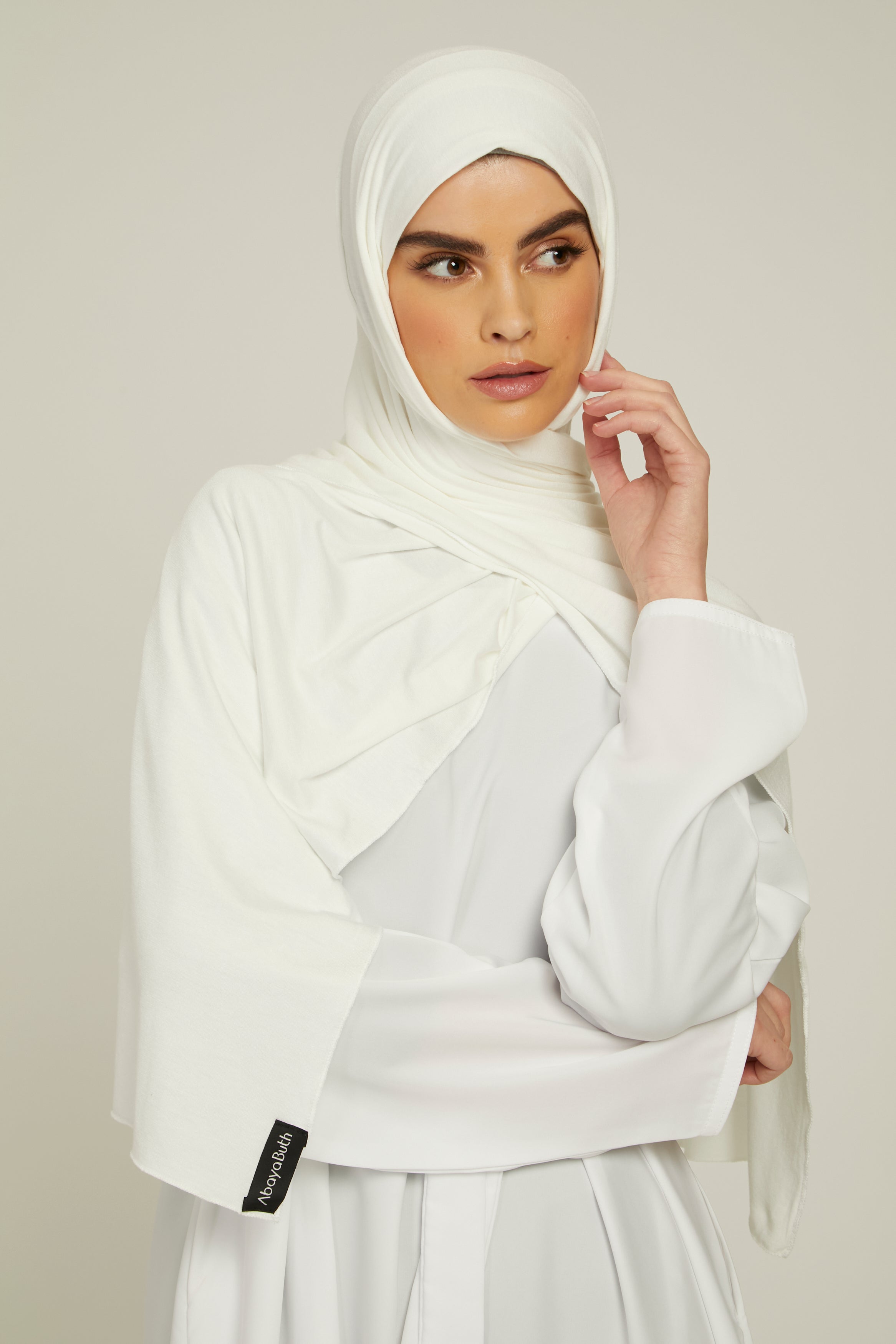 Hijab Jersey Blanc Cassé