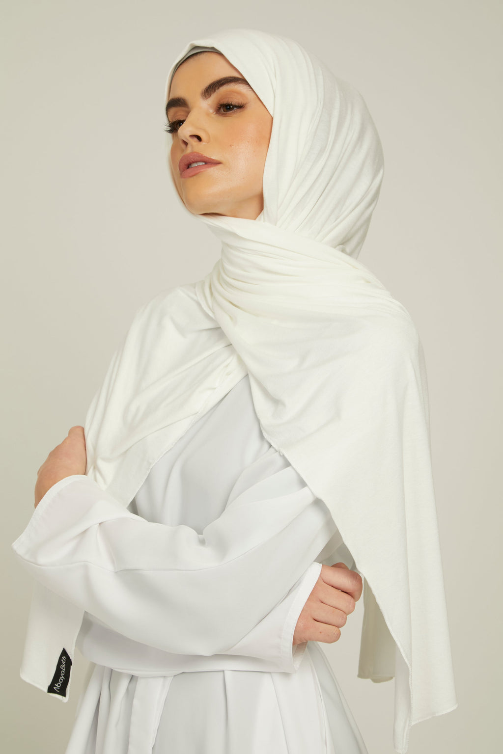 Hijab Jersey Blanc Cassé