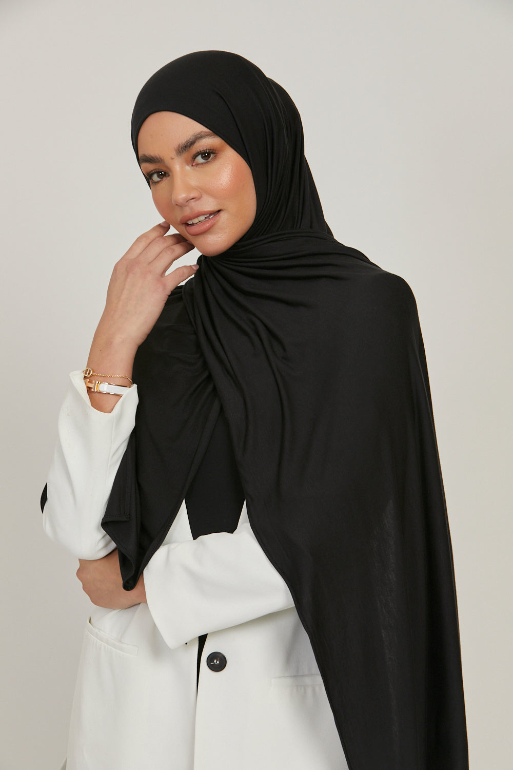 Hijab Jersey Premium - Noir