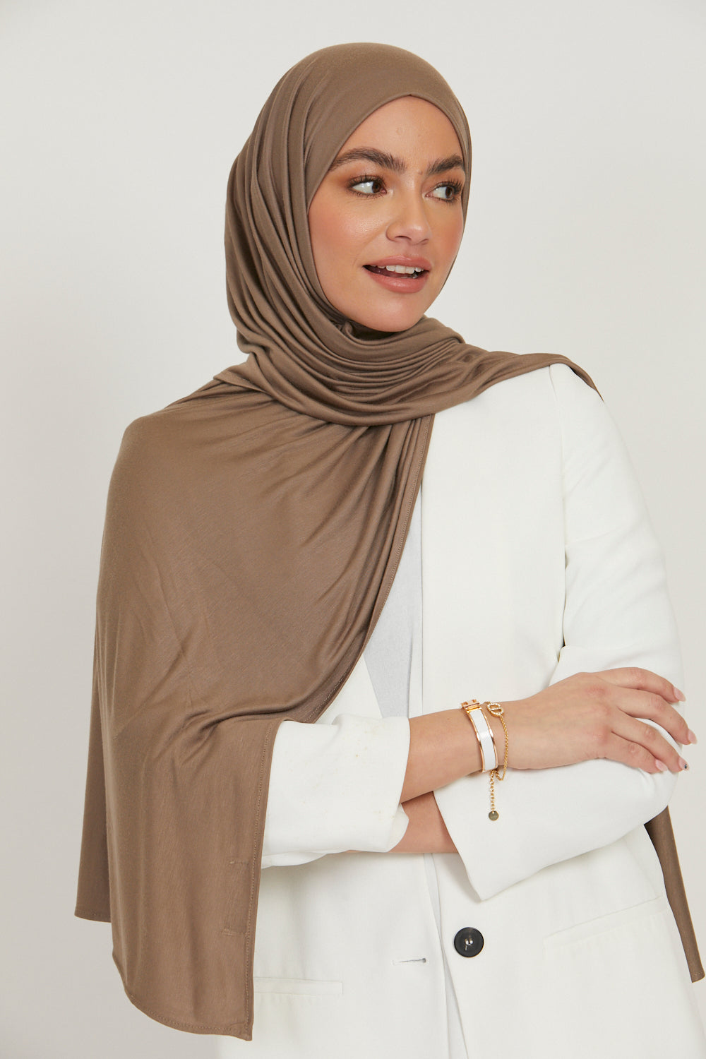 Hijab Jersey Premium - Café au Lait