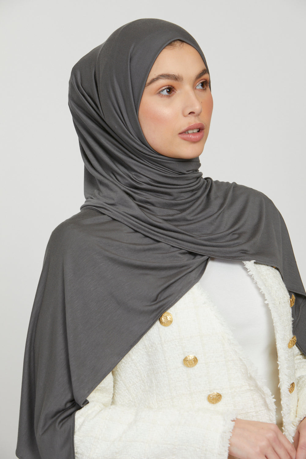 Hijab Jersey Premium - Anthracite