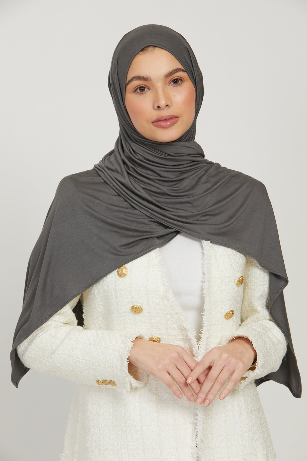 Hijab Jersey Premium - Anthracite