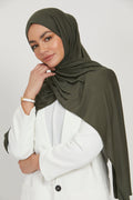 Hijab Jersey Premium - Kaki