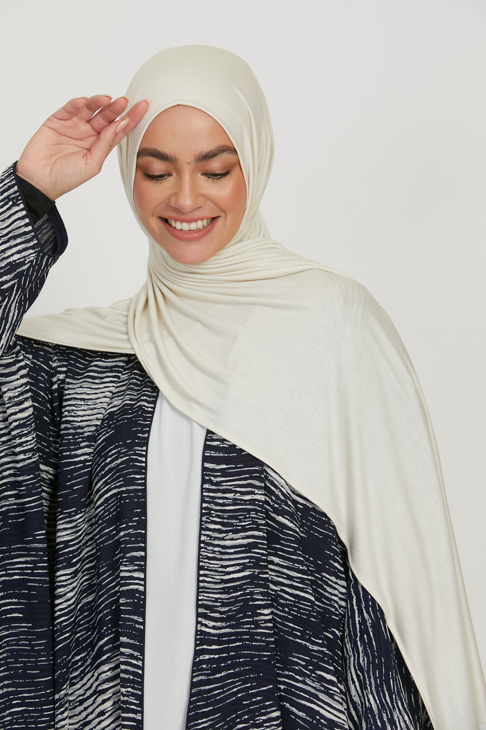 Hijab Jersey Premium - Blanc Cassé