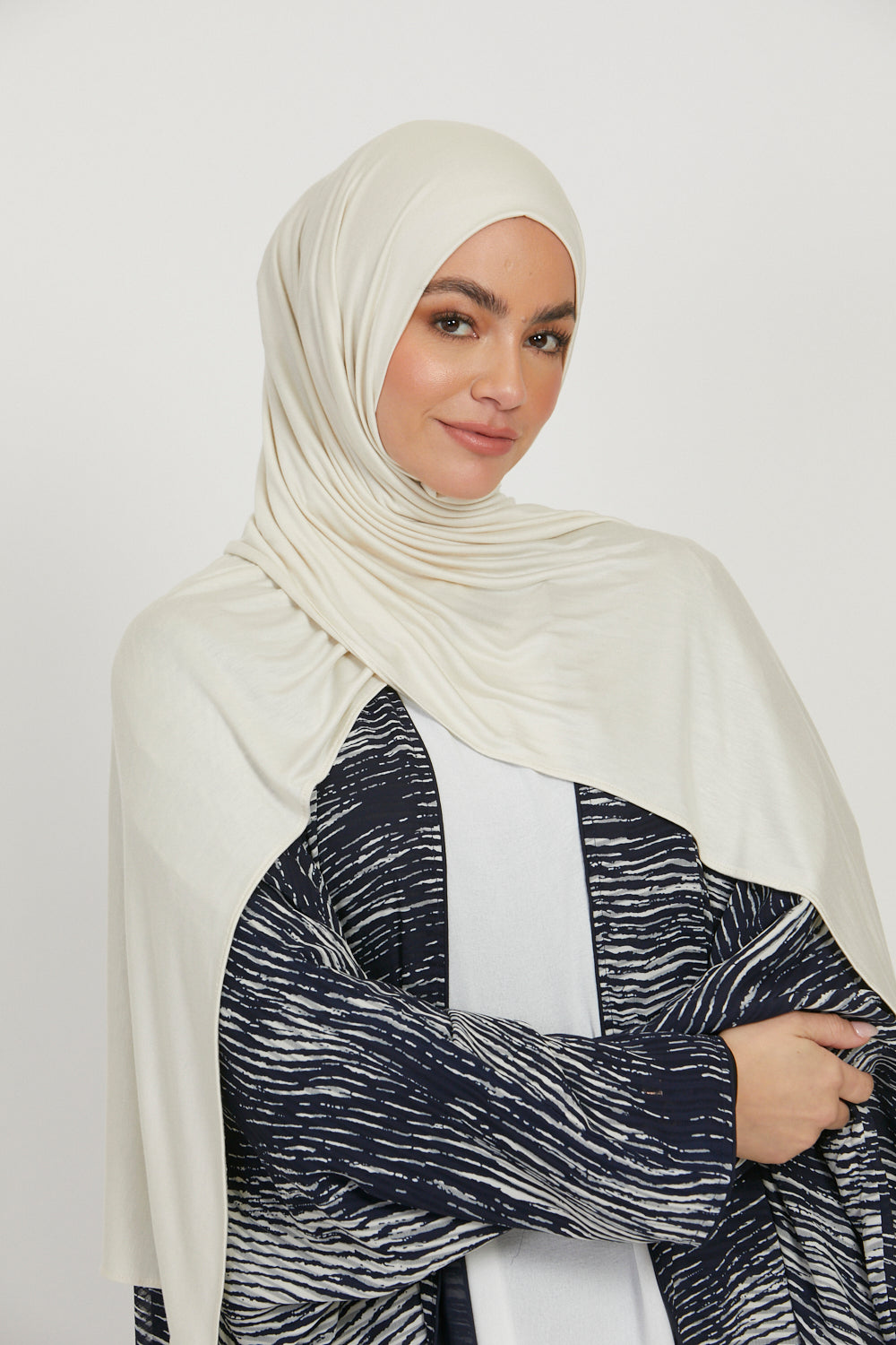 Hijab Jersey Premium - Blanc Cassé