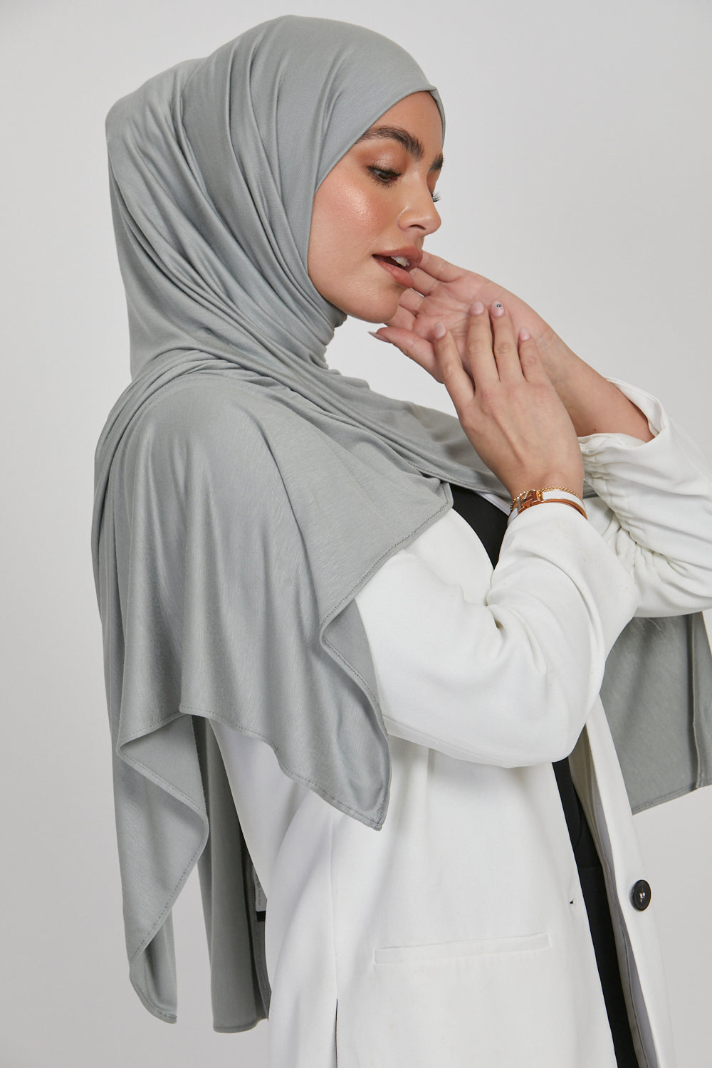 Hijab Jersey Premium - Vert Pierre