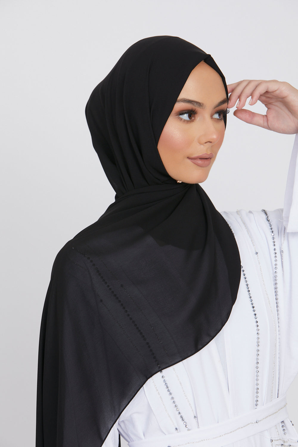 MAXI Hijab Georgette Luxe - Noir