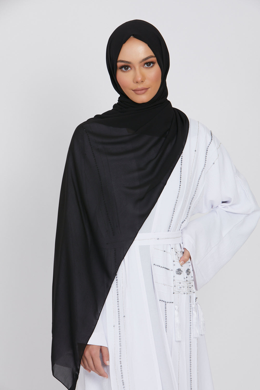 MAXI Hijab Georgette Luxe - Noir