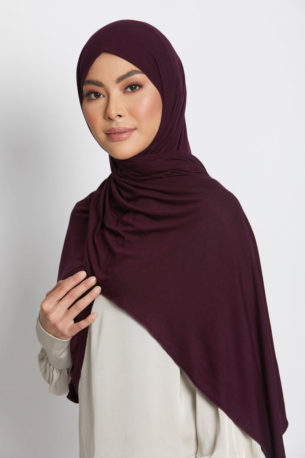Hijab Jersey Prune Profonde