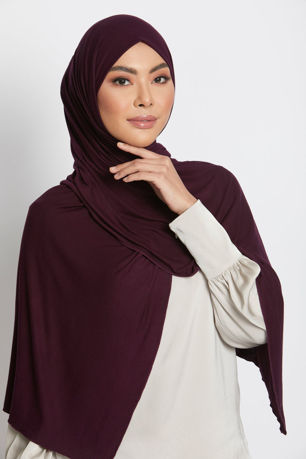 Hijab Jersey Prune Profonde