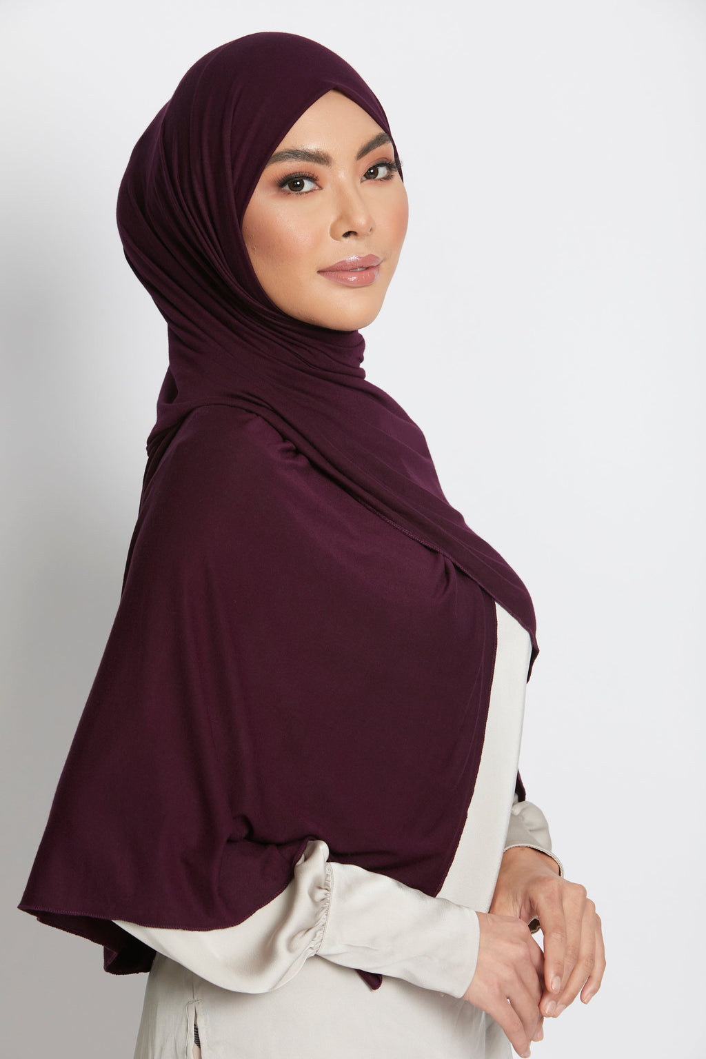 Hijab Jersey Prune Profonde