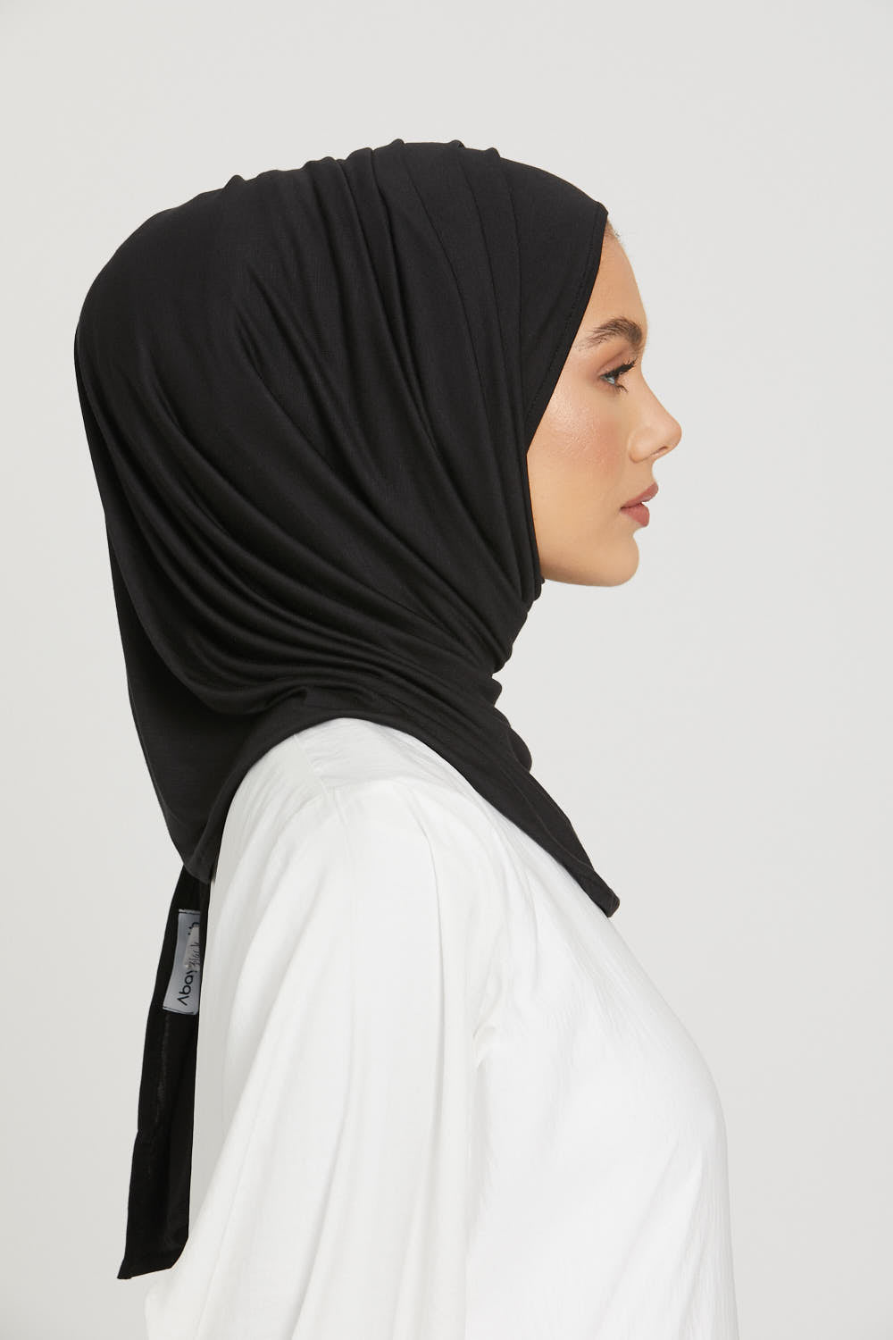 Hijab Jersey Instantané Premium - Noir