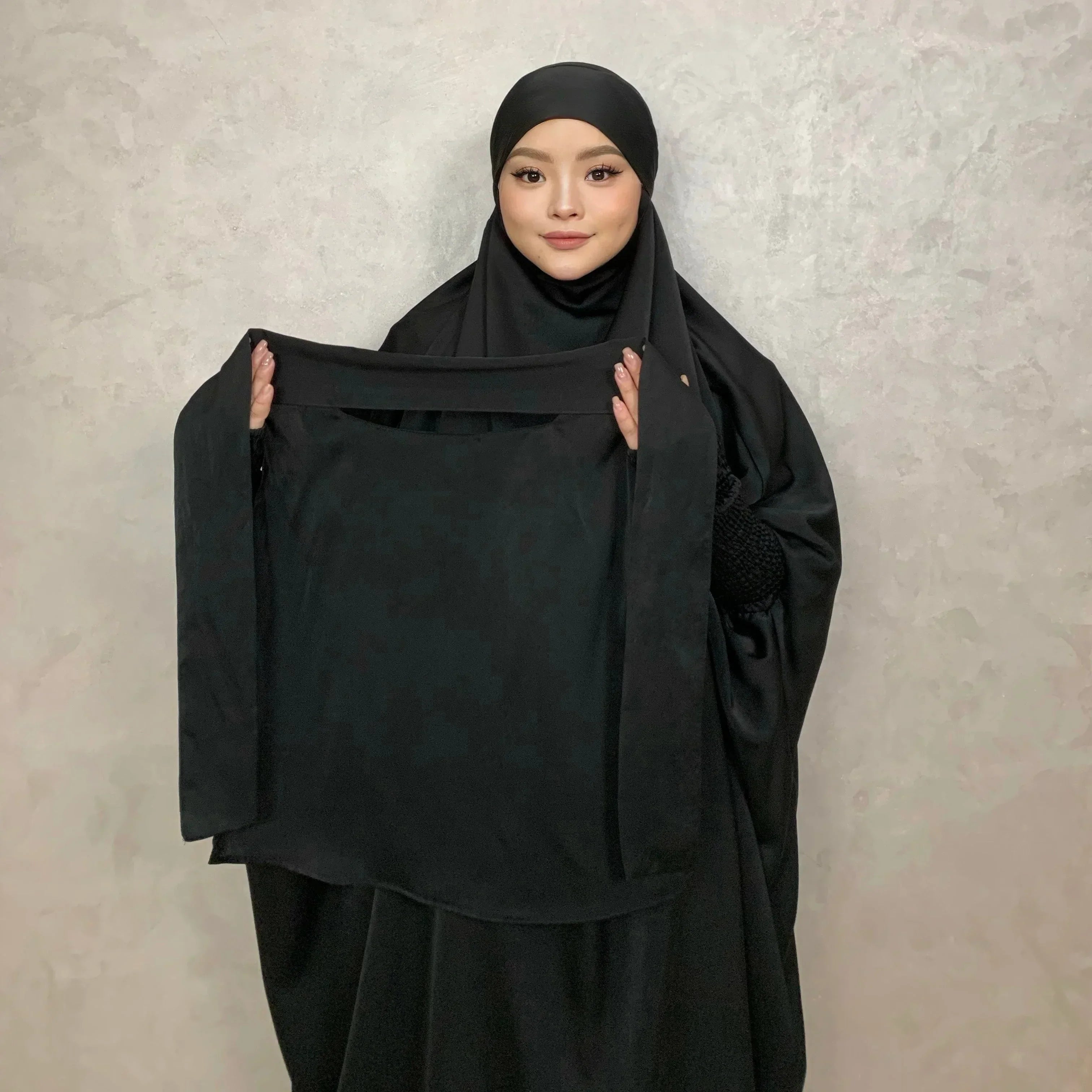LM001 Robe Musulmane pour Femmes | Jilbab Abaya Une Pièce | Vêtement de Prière Modeste & Khimar Islamique Style Dubaï
